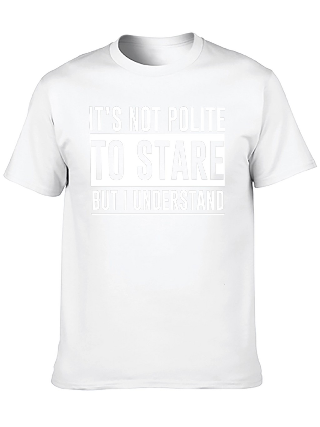 Funny Stare Graphic Tee - Mens Black T-Shirt