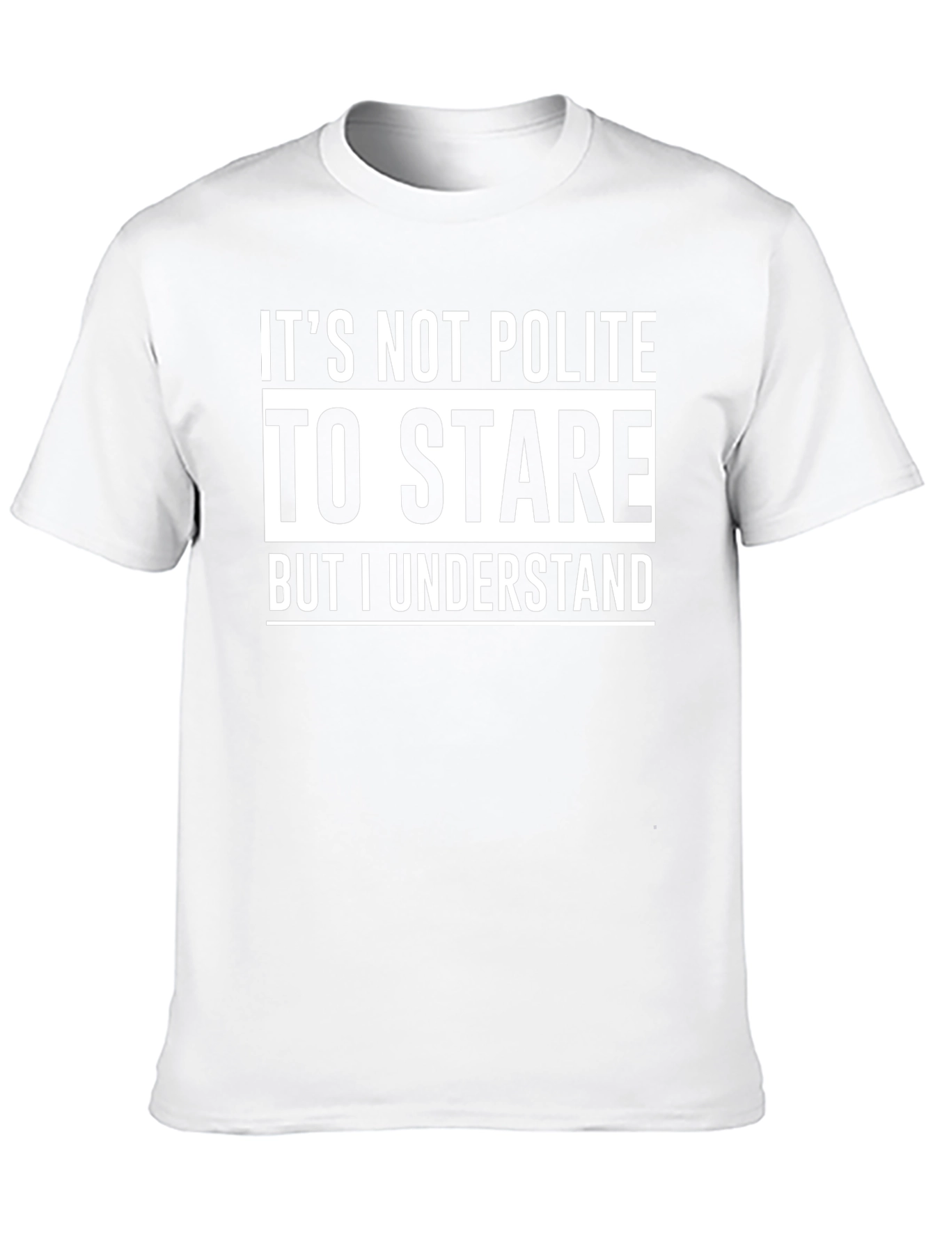 Funny Stare Graphic Tee - Mens Black T-Shirt