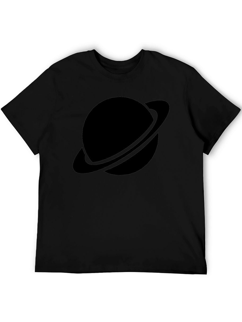 Black Planet Graphic Tee - Saturn Style