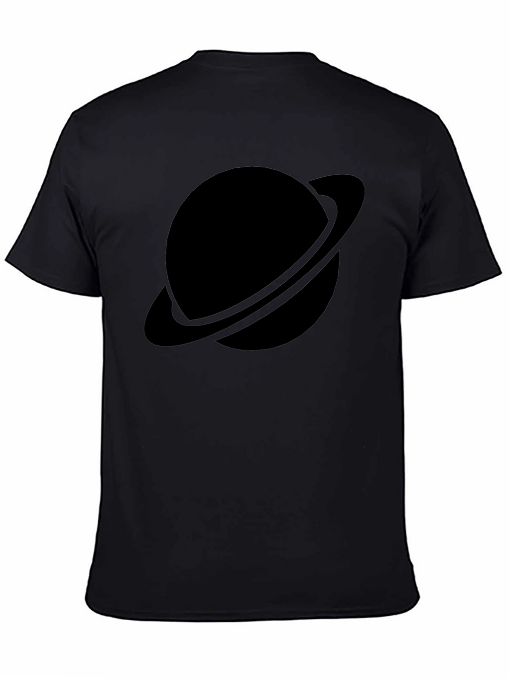 Black Planet Graphic Tee - Saturn Style
