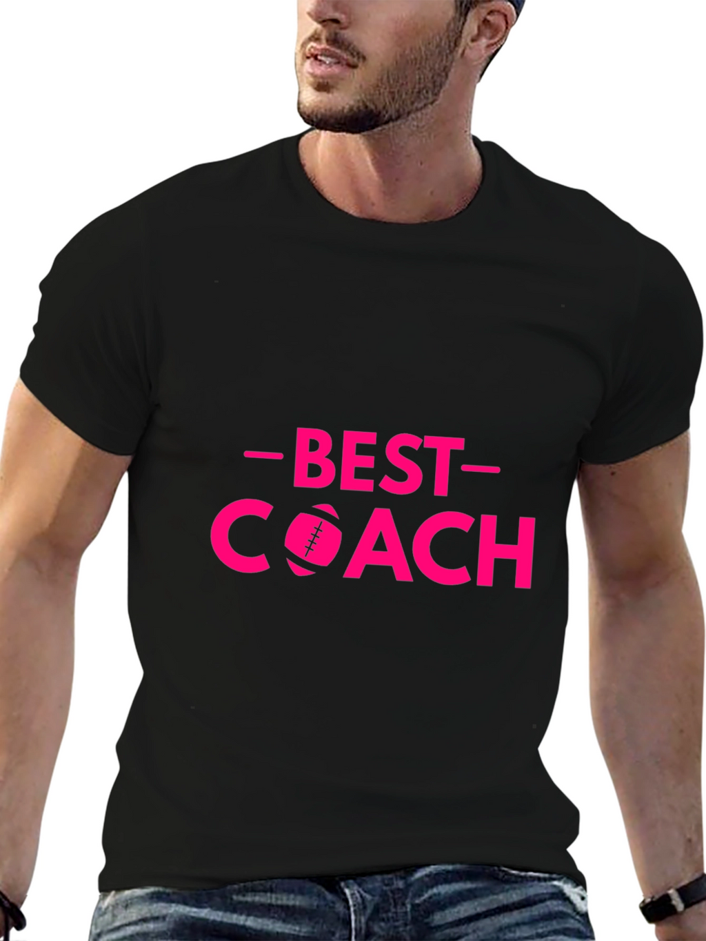 Best Coach T-Shirt - Football Design