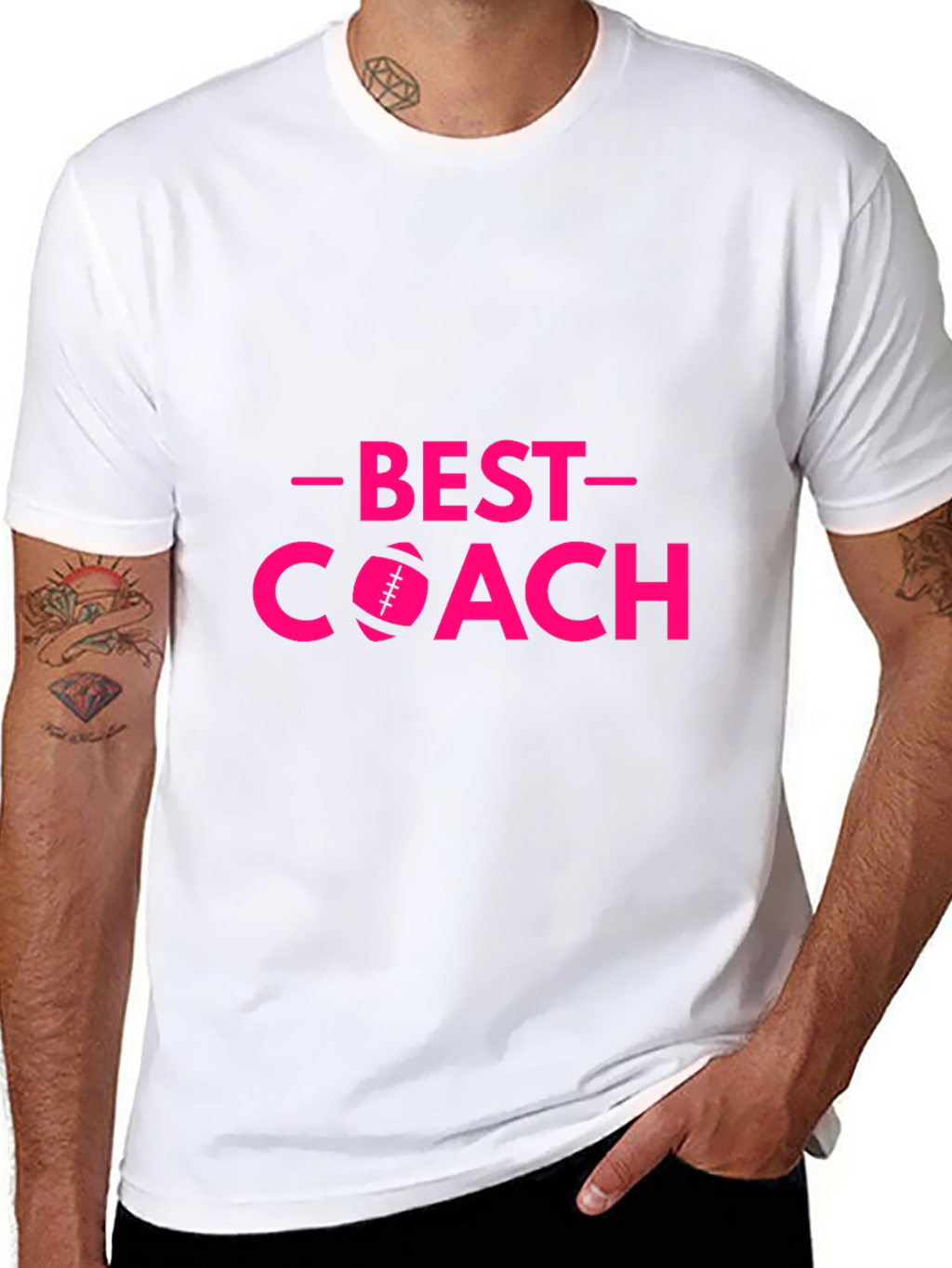 Best Coach T-Shirt - Football Design