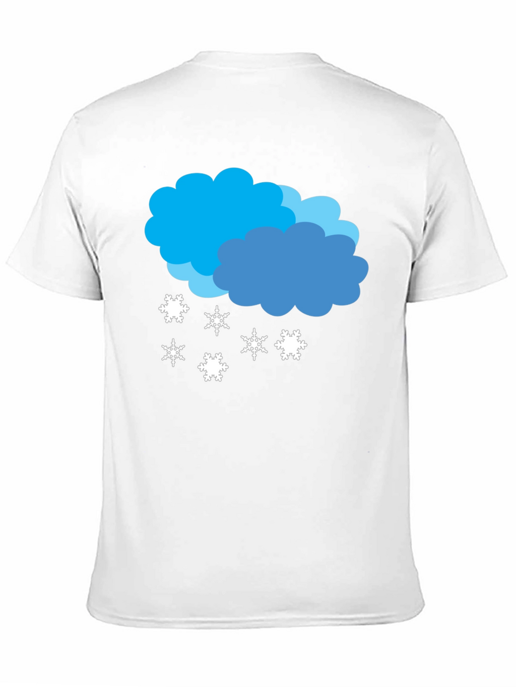 Snowy Cloud Graphic Tee - Black Casual Shirt