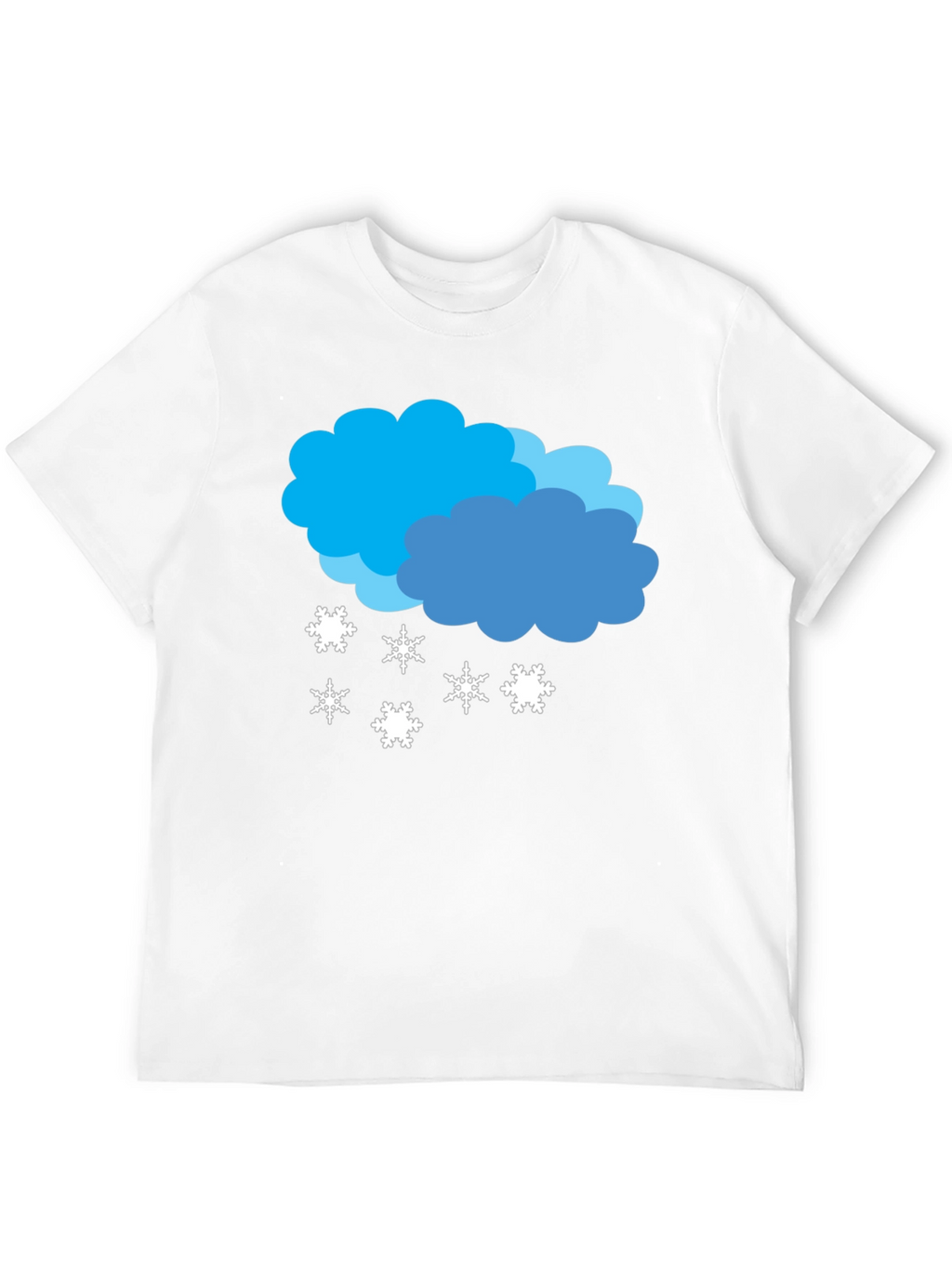 Snowy Cloud Graphic Tee - Black Casual Shirt