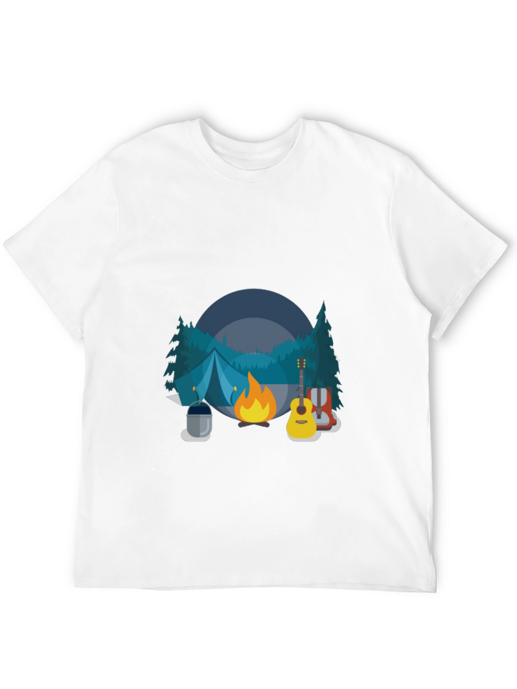 Camping Adventure Black T-Shirt