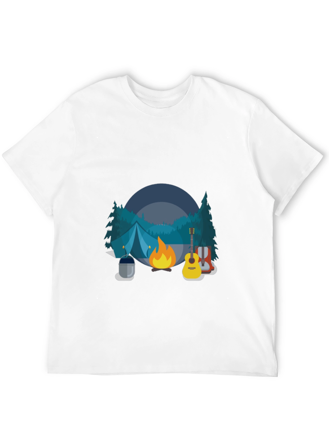 Camping Adventure Black T-Shirt