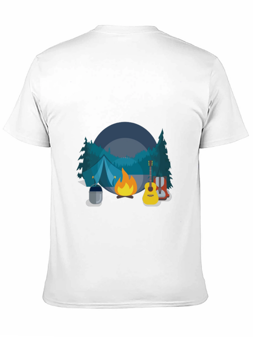 Camping Adventure Black T-Shirt