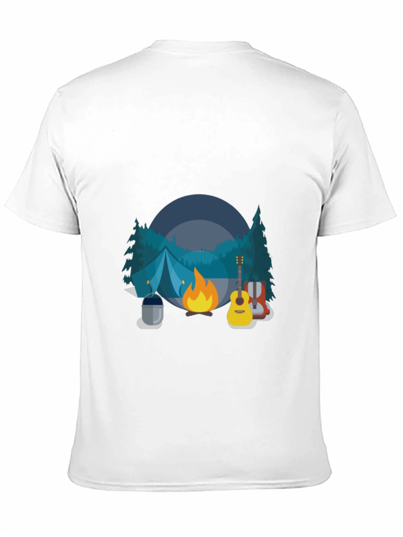 Camping Adventure Black T-Shirt
