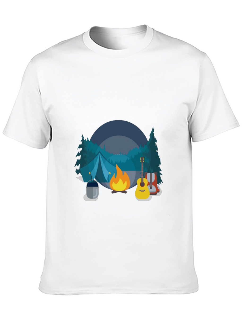 Camping Adventure Black T-Shirt