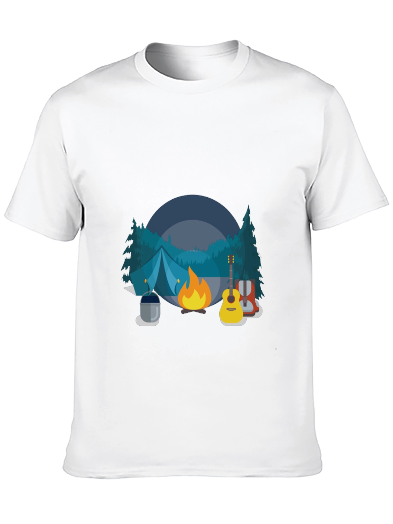 Camping Adventure Black T-Shirt