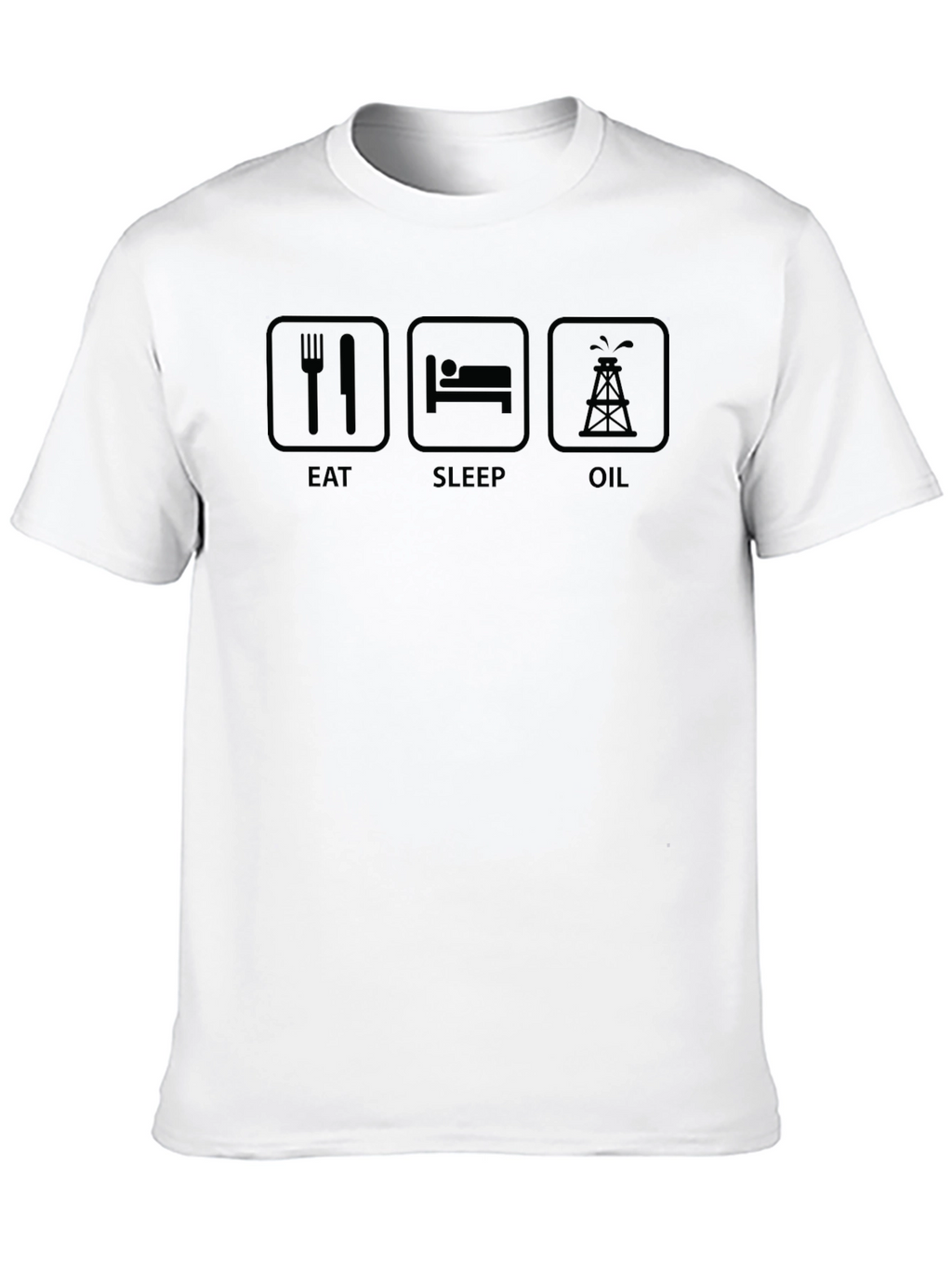 Eat Sleep Oil T-Shirt - Black Graphic Tee