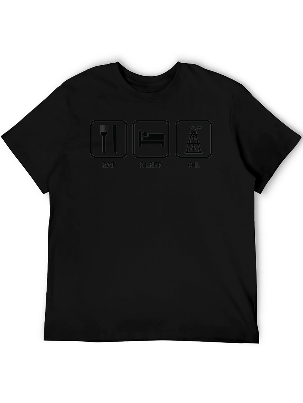 Eat Sleep Oil T-Shirt - Black Graphic Tee