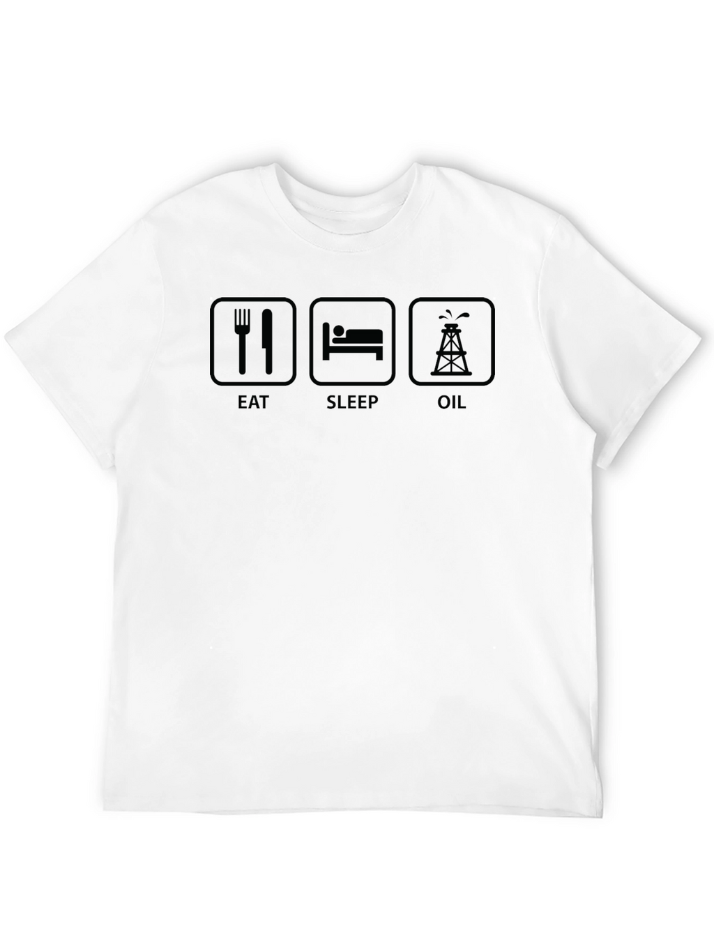 Eat Sleep Oil T-Shirt - Black Graphic Tee