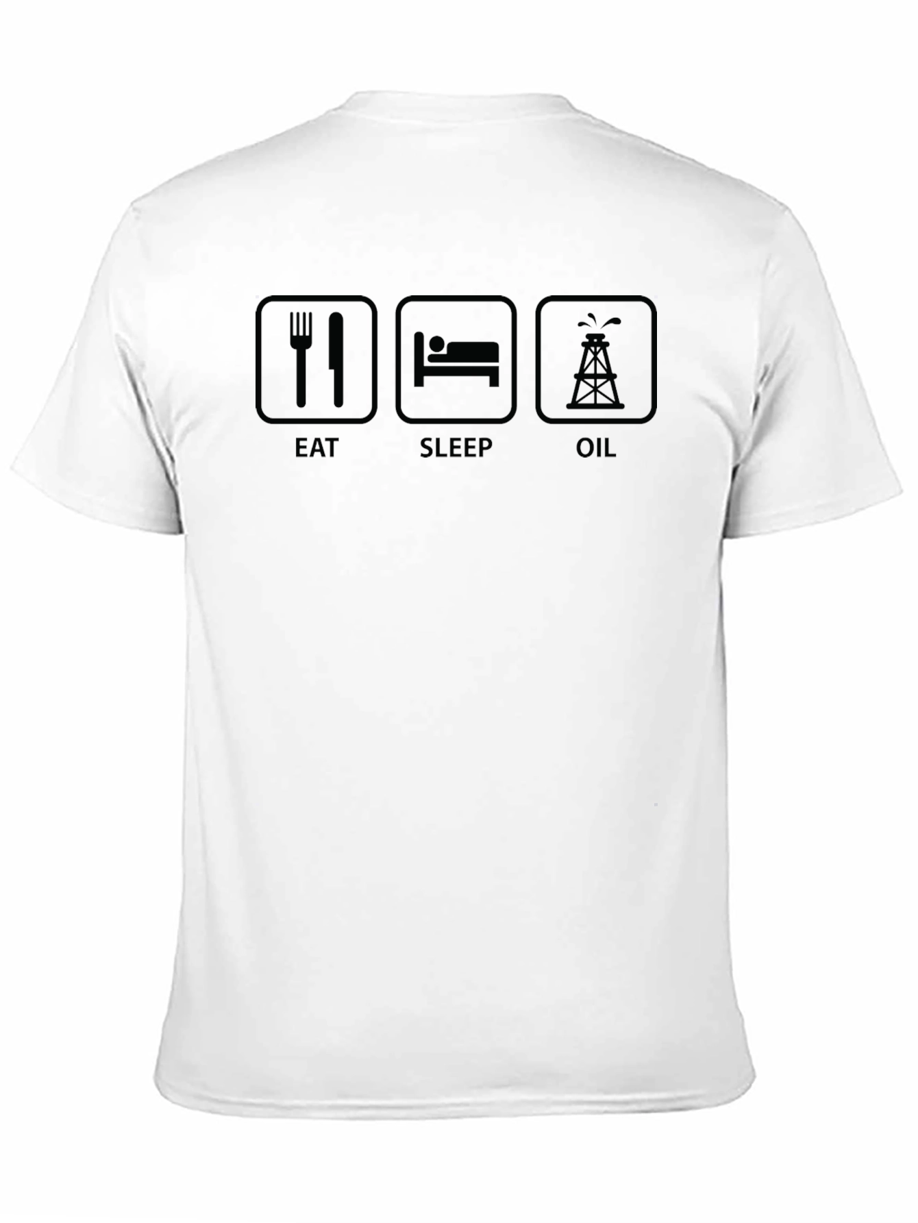 Eat Sleep Oil T-Shirt - Black Graphic Tee