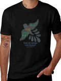 Soar on Wings Eagle Word Art T-Shirt