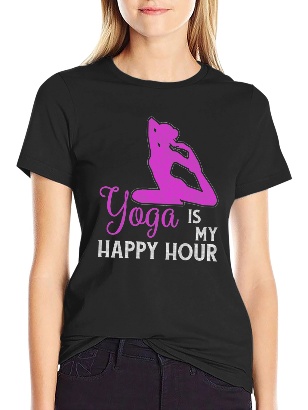 Yoga Is My Happy Hour Graphic Tee