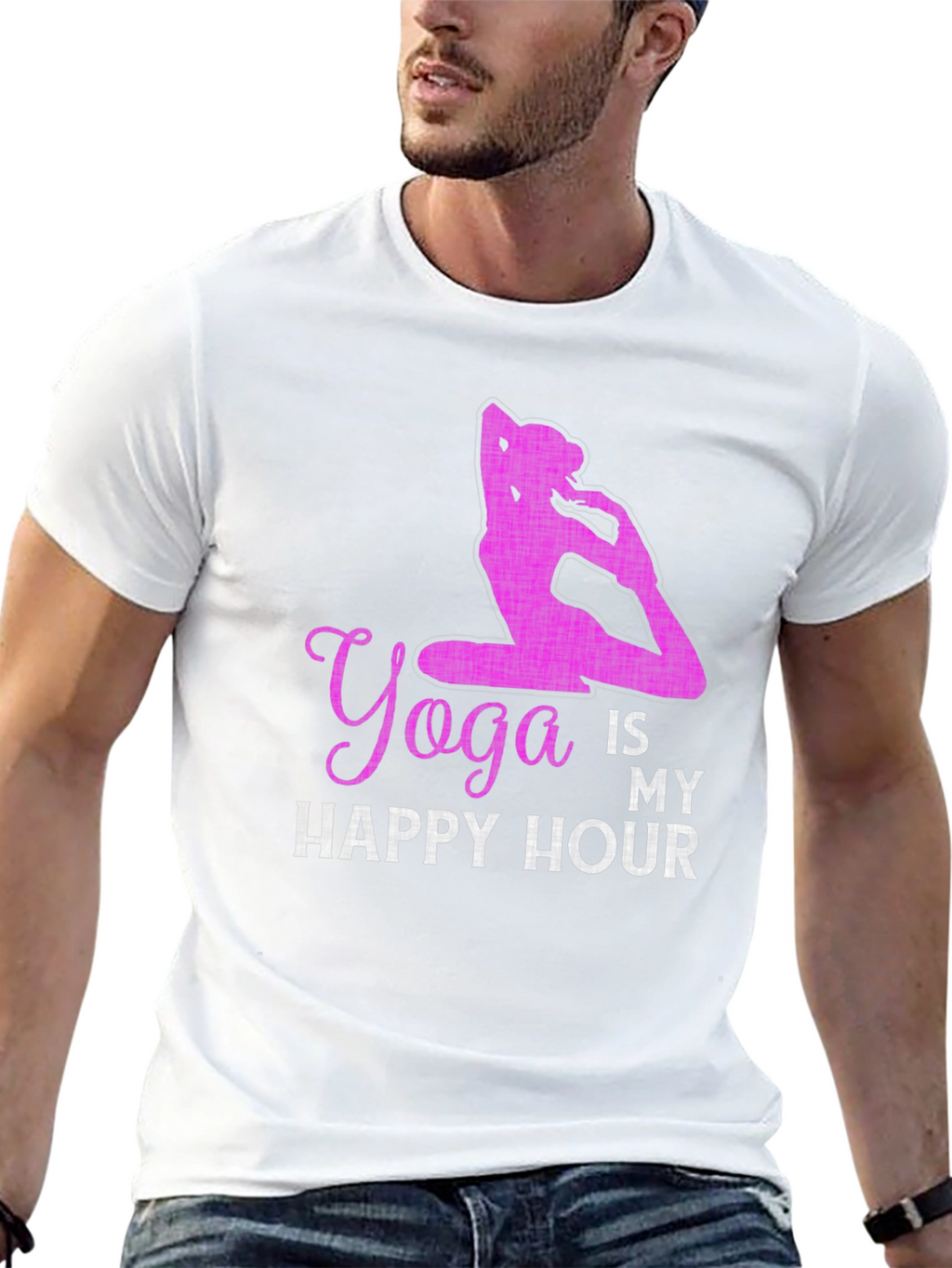 Yoga Is My Happy Hour Graphic Tee