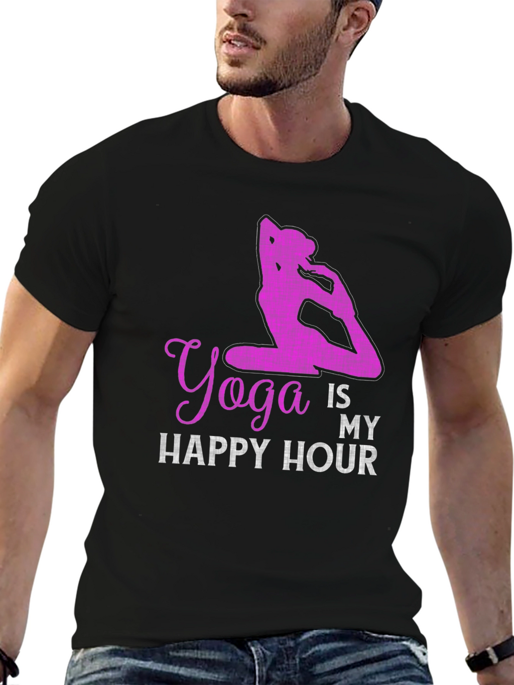 Yoga Is My Happy Hour Graphic Tee