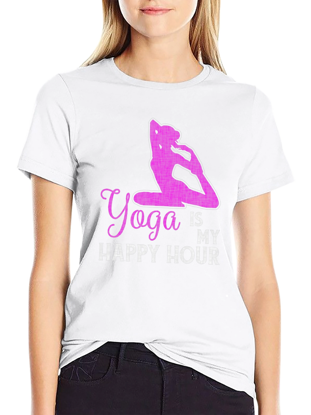 Yoga Is My Happy Hour Graphic Tee