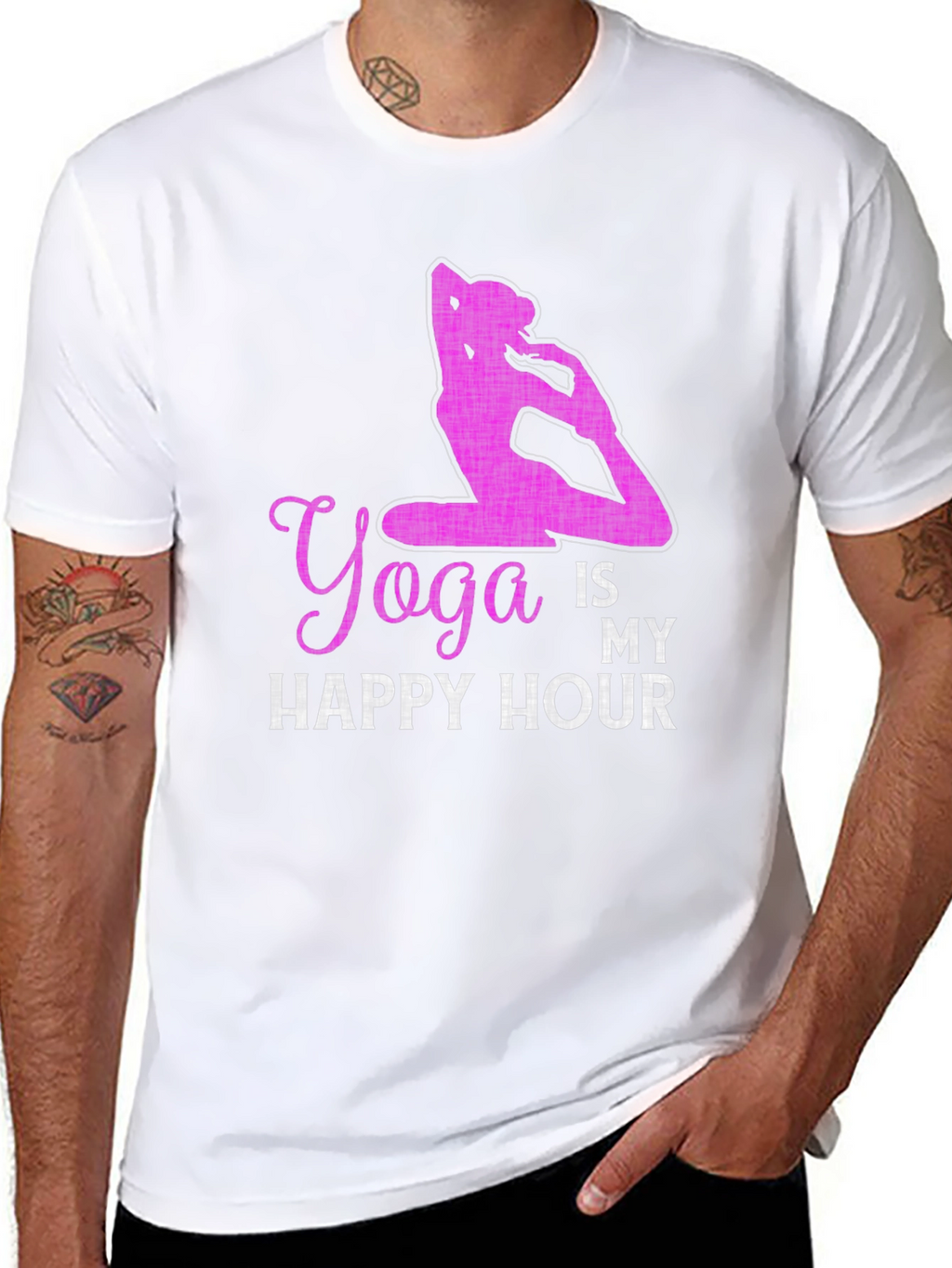 Yoga Is My Happy Hour Graphic Tee