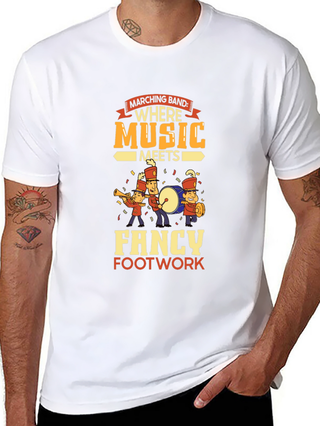 Marching Band T-Shirt: Where Music Meets Fancy Footwork