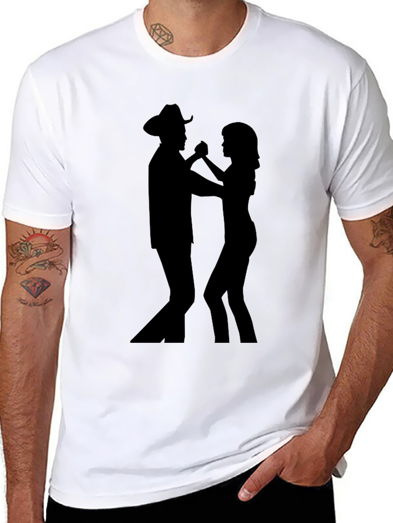 Country Dance Black T-Shirt