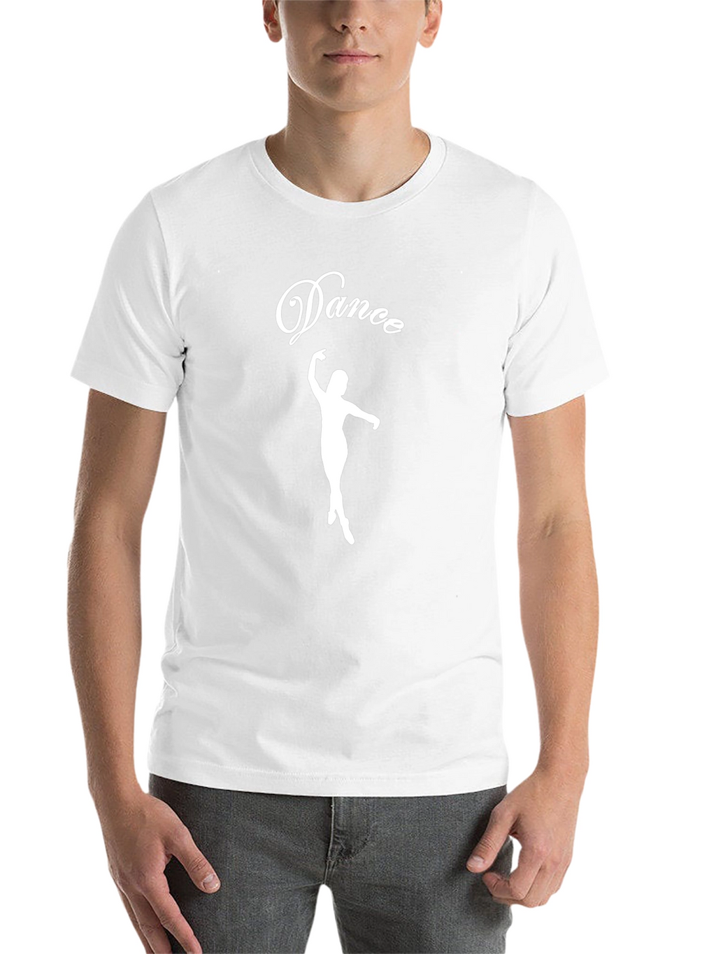 Dance Silhouette Graphic Tee - Black Cotton T-Shirt