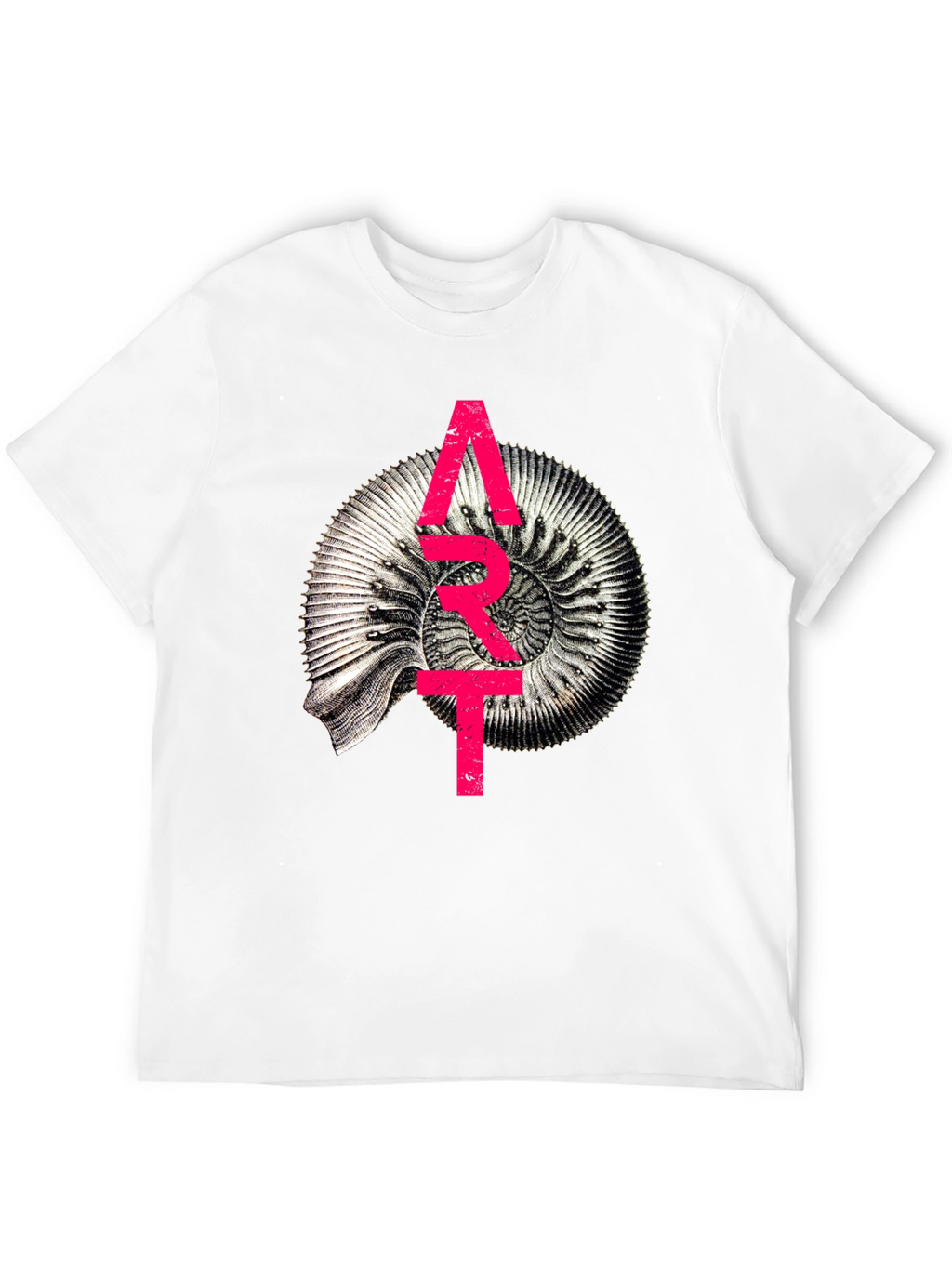 Abstract Fossil Graphic T-Shirt - Unique Design