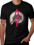 Abstract Fossil Graphic T-Shirt - Unique Design