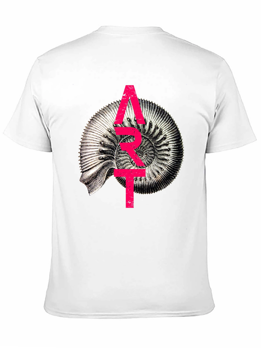 Abstract Fossil Graphic T-Shirt - Unique Design