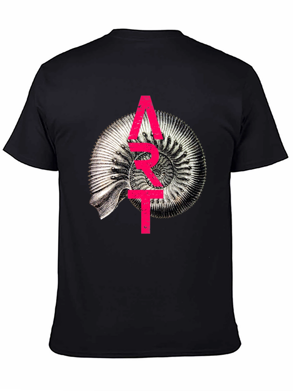 Abstract Fossil Graphic T-Shirt - Unique Design