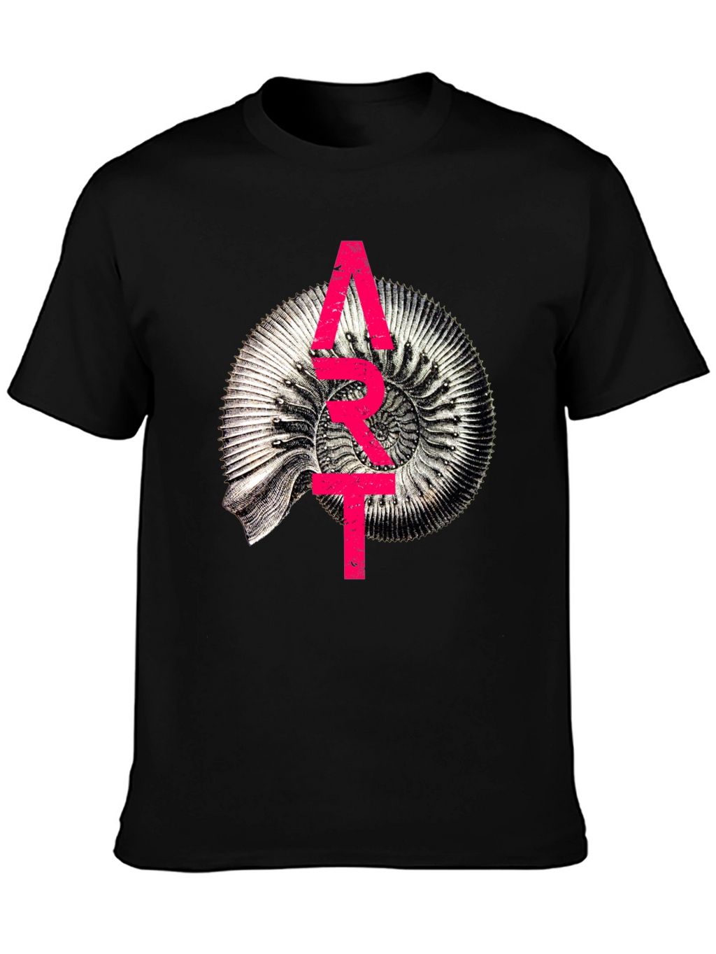 Abstract Fossil Graphic T-Shirt - Unique Design