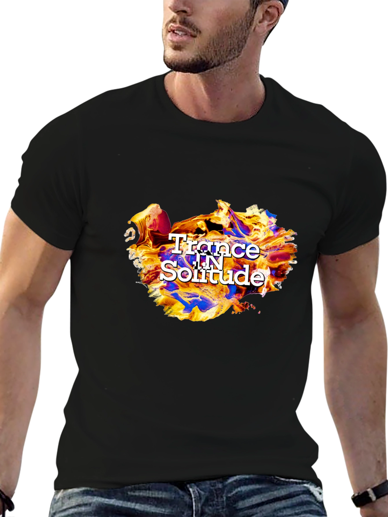 Trance In Solitude Graphic T-Shirt - Cool Design!