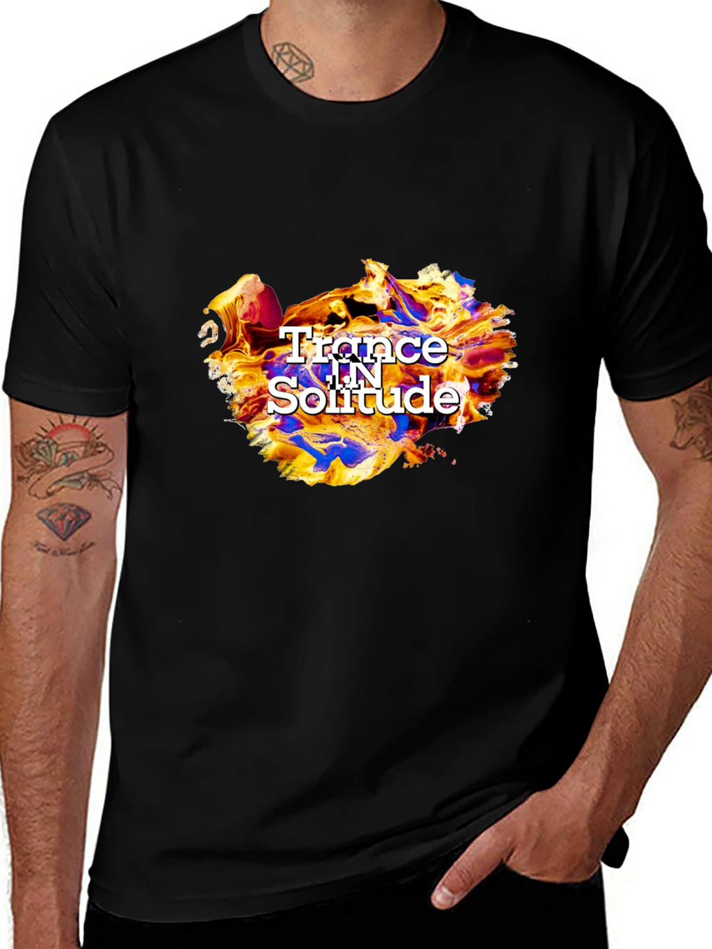 Trance In Solitude Graphic T-Shirt - Cool Design!