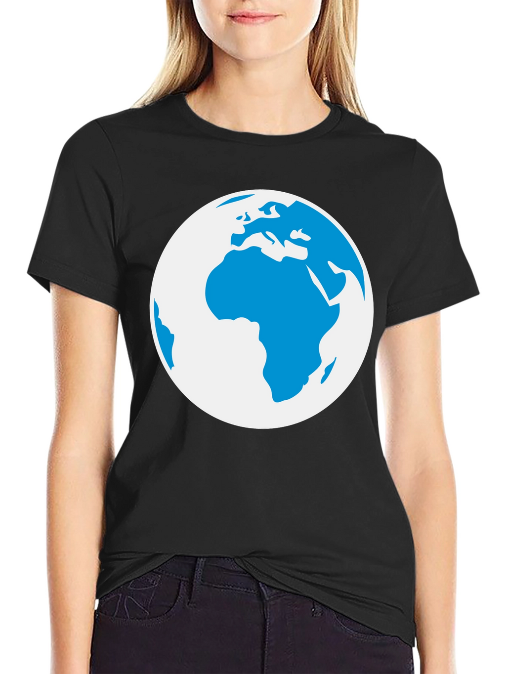 Globe Graphic Black T-Shirt