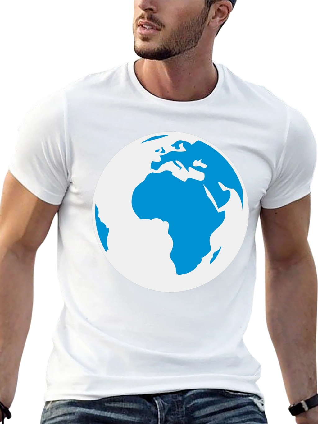 Globe Graphic Black T-Shirt