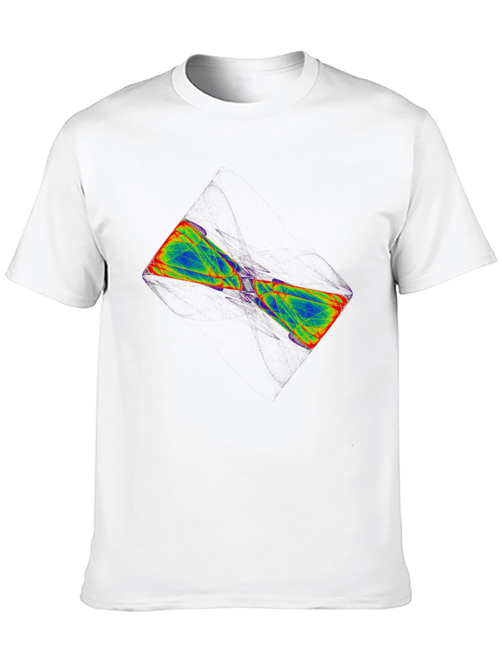 Abstract Hourglass Graphic Tee - Black