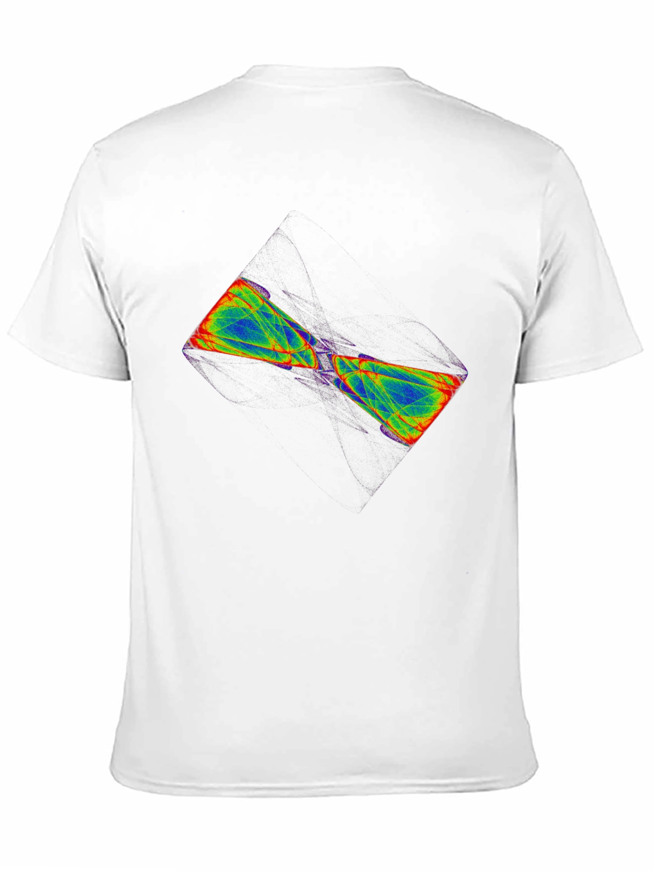 Abstract Hourglass Graphic Tee - Black