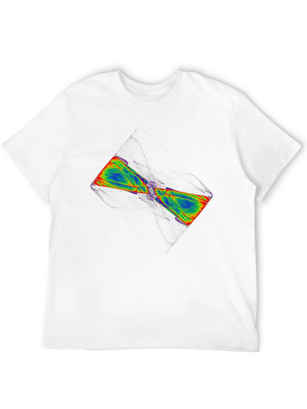 Abstract Hourglass Graphic Tee - Black