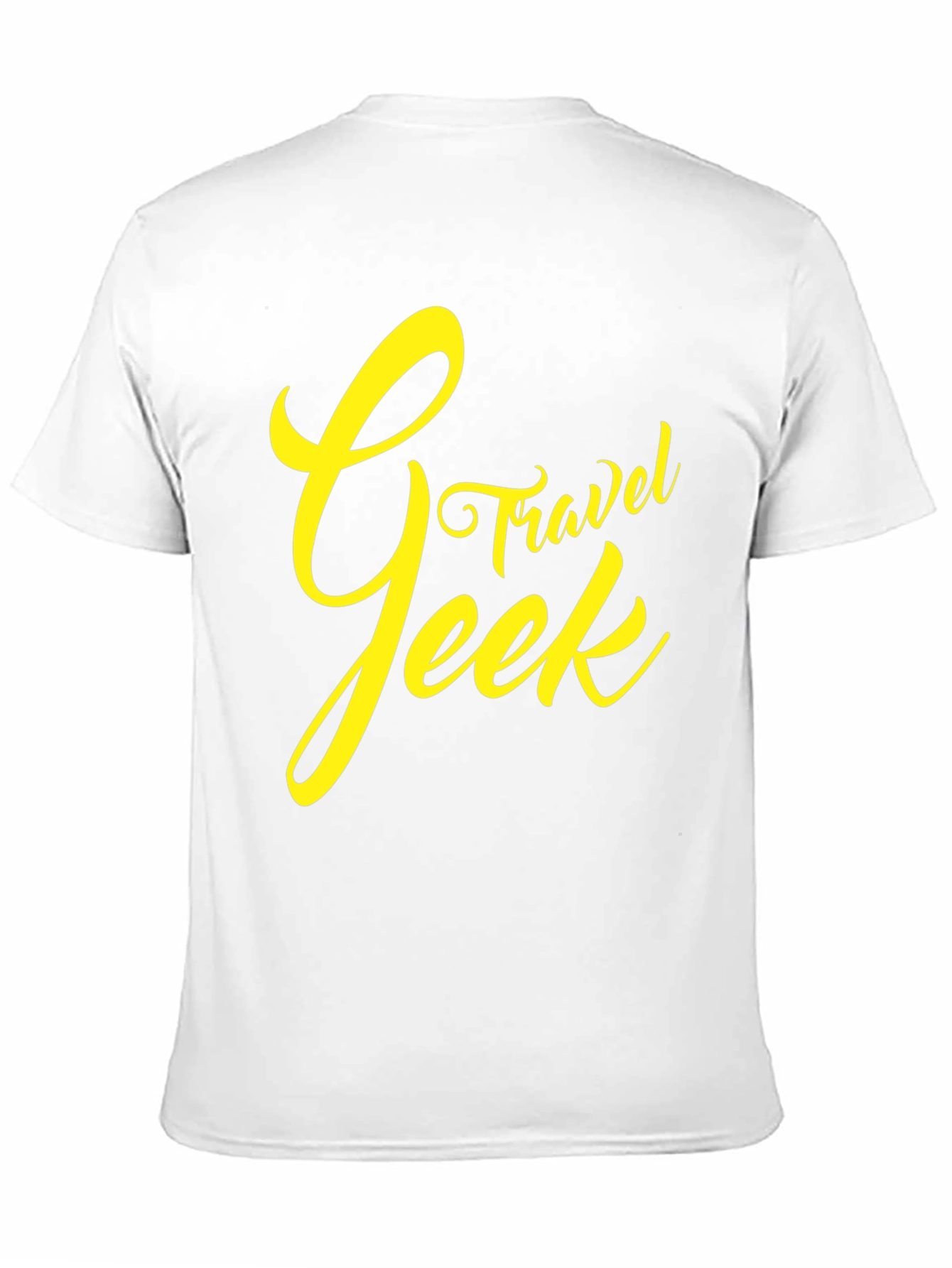 Travel Geek Graphic Tee - Black Cotton T-Shirt