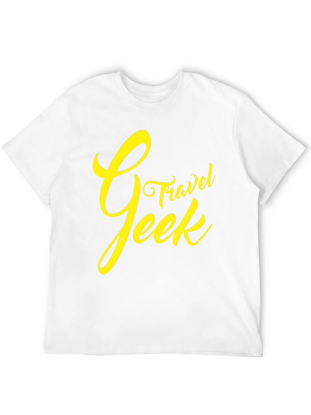 Travel Geek Graphic Tee - Black Cotton T-Shirt
