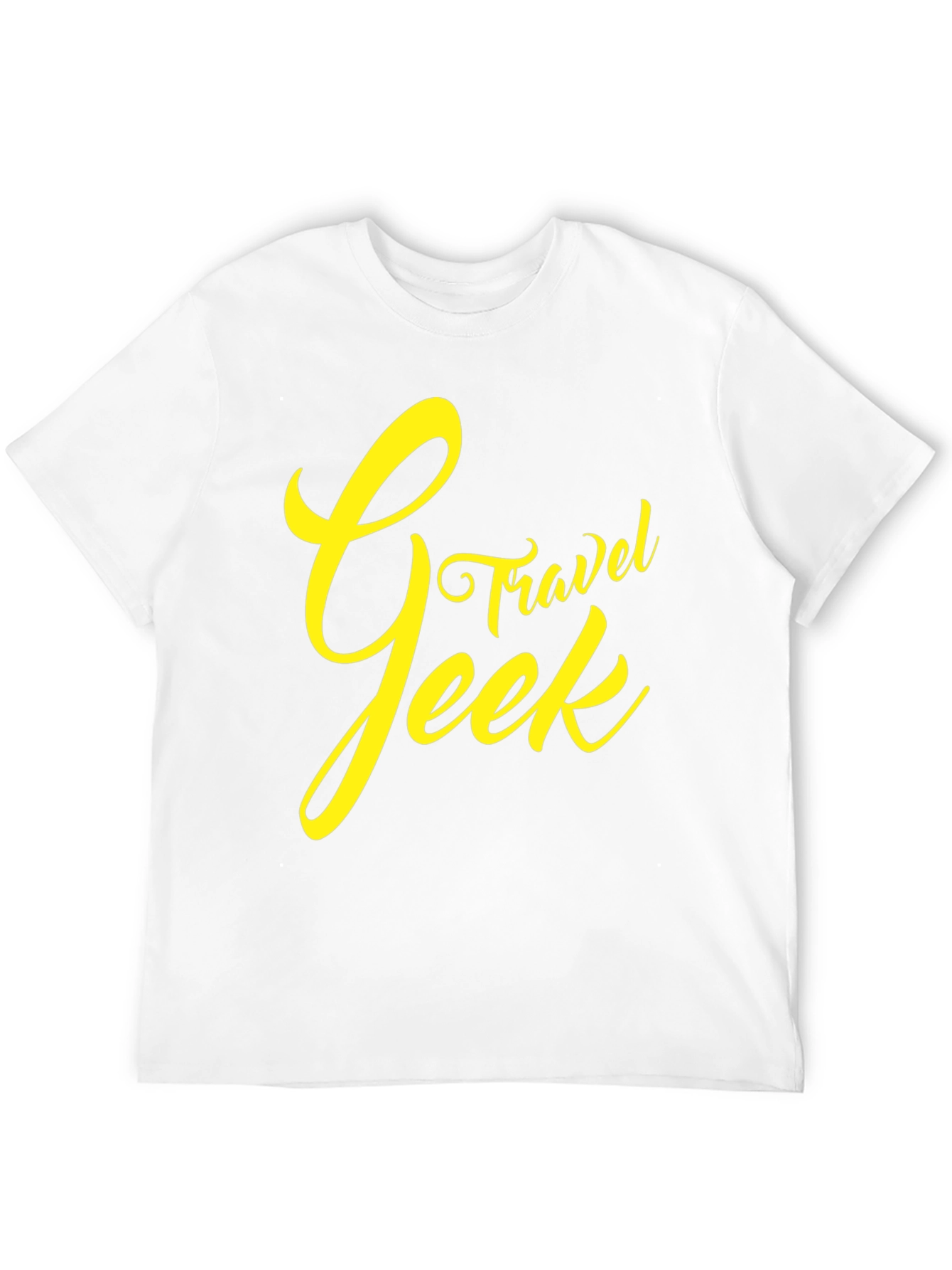 Travel Geek Graphic Tee - Black Cotton T-Shirt