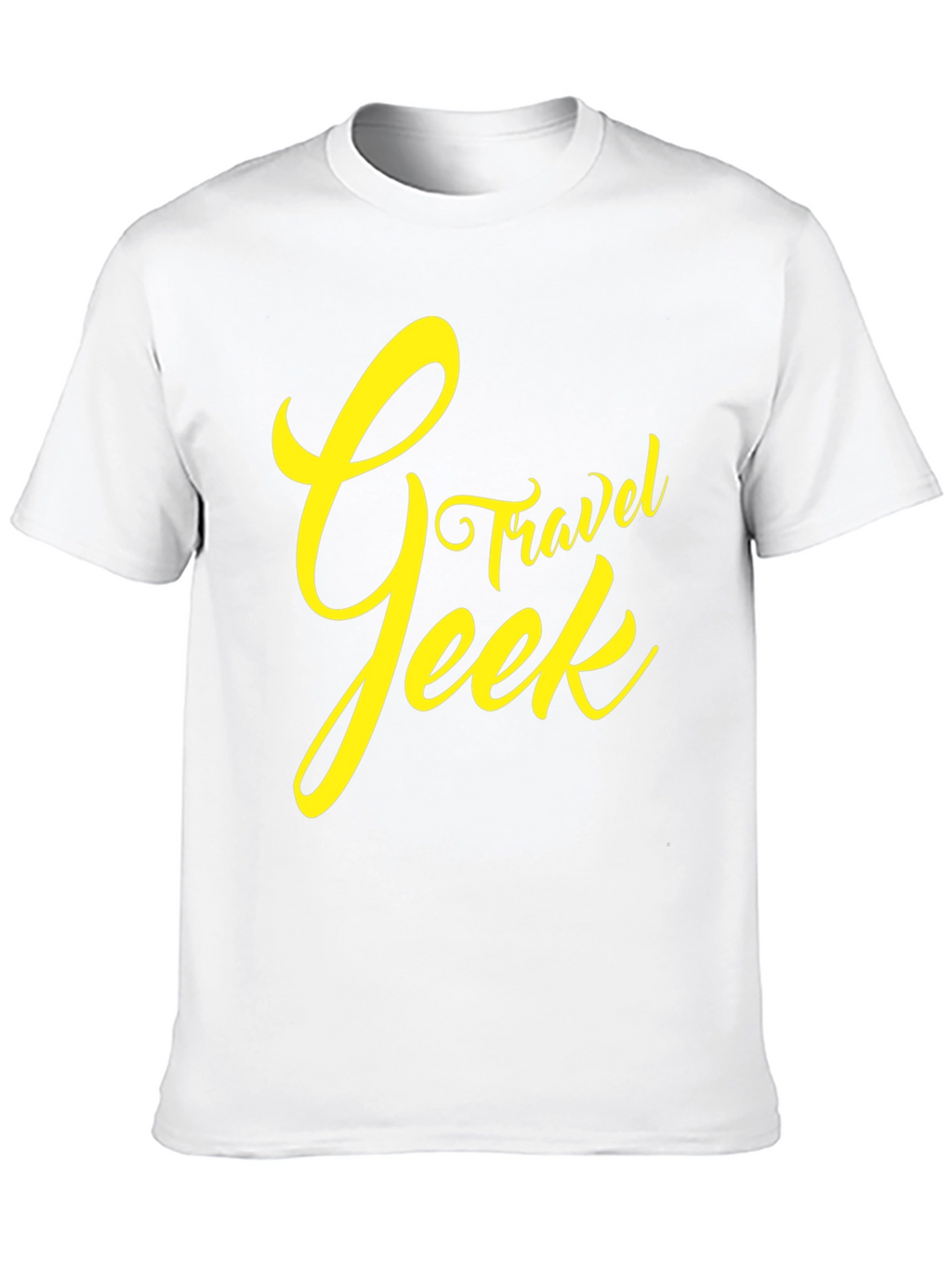 Travel Geek Graphic Tee - Black Cotton T-Shirt