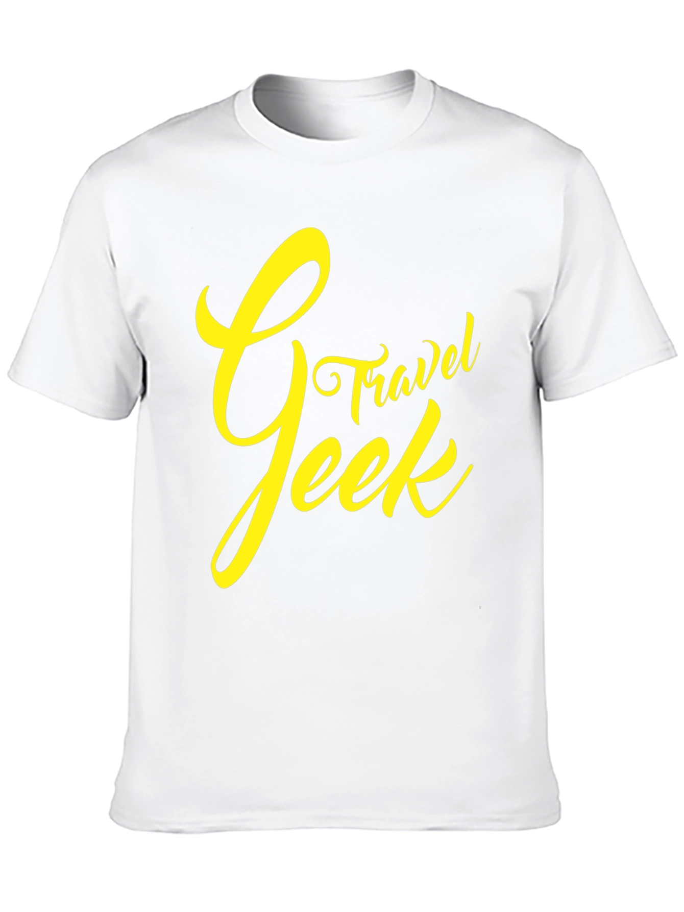 Travel Geek Graphic Tee - Black Cotton T-Shirt