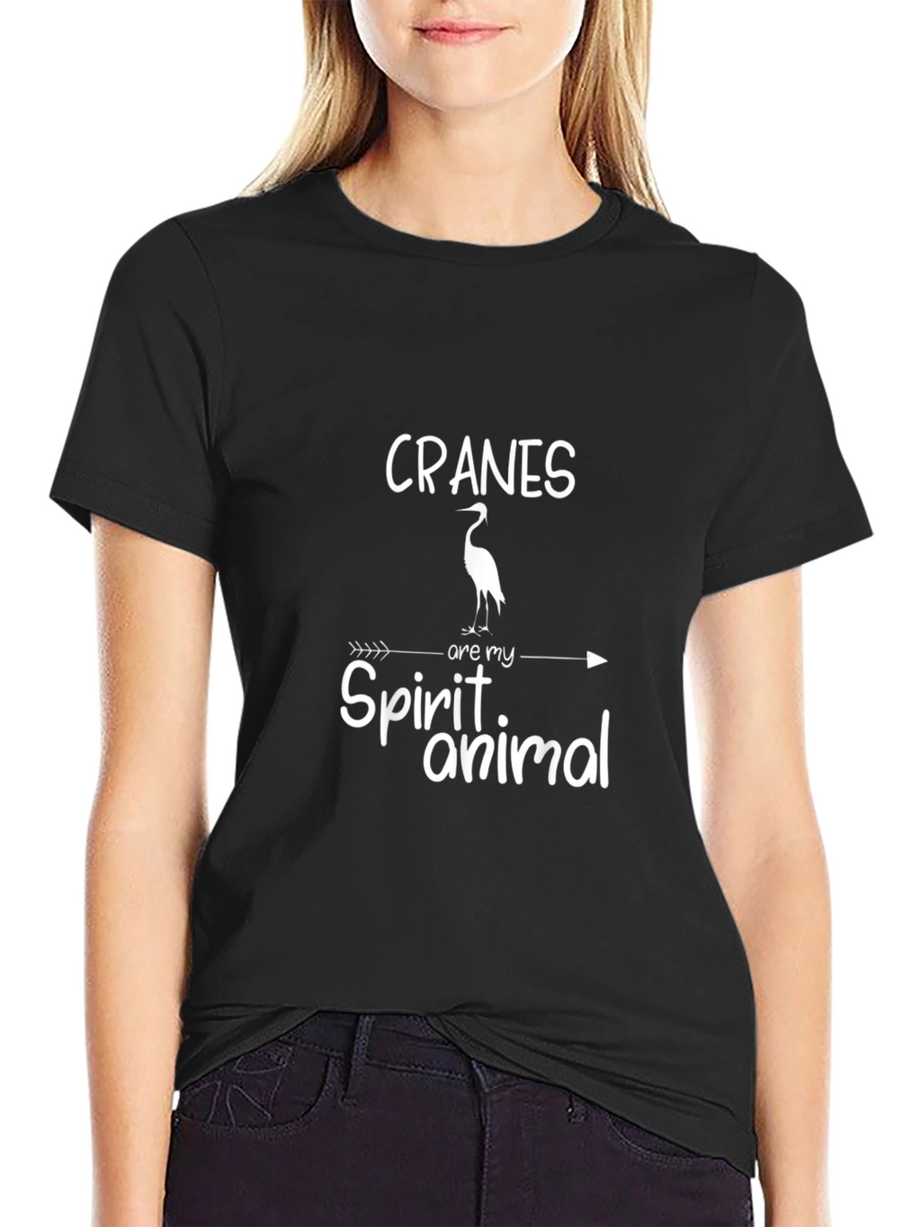 Cranes Are My Spirit Animal Graphic T-Shirt