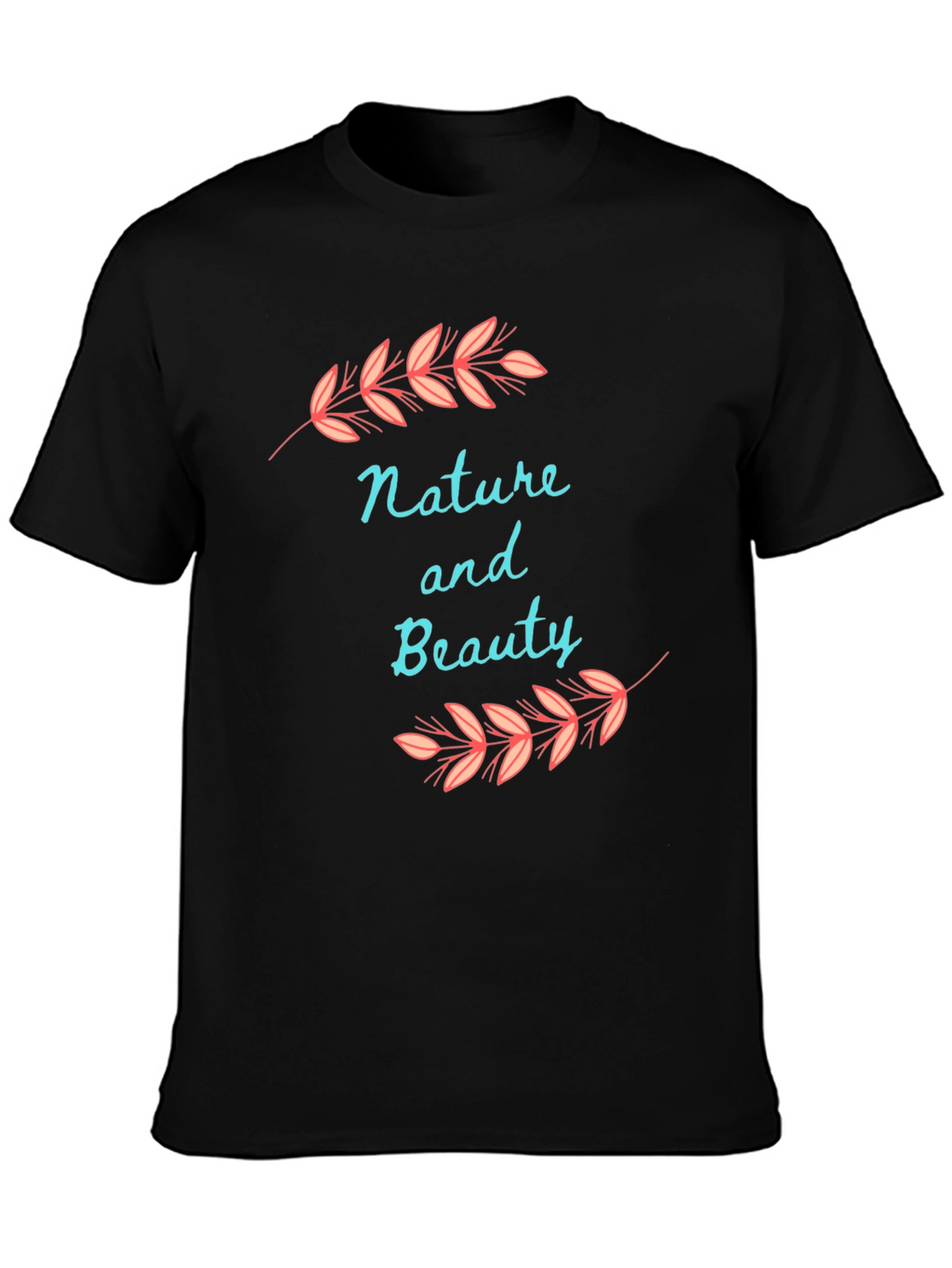 Nature and Beauty Black T-Shirt