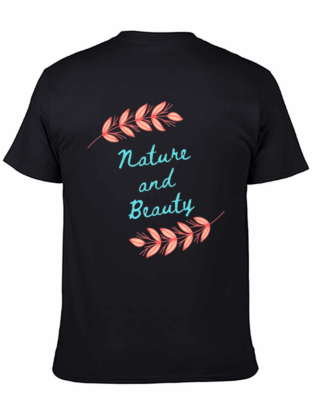 Nature and Beauty Black T-Shirt
