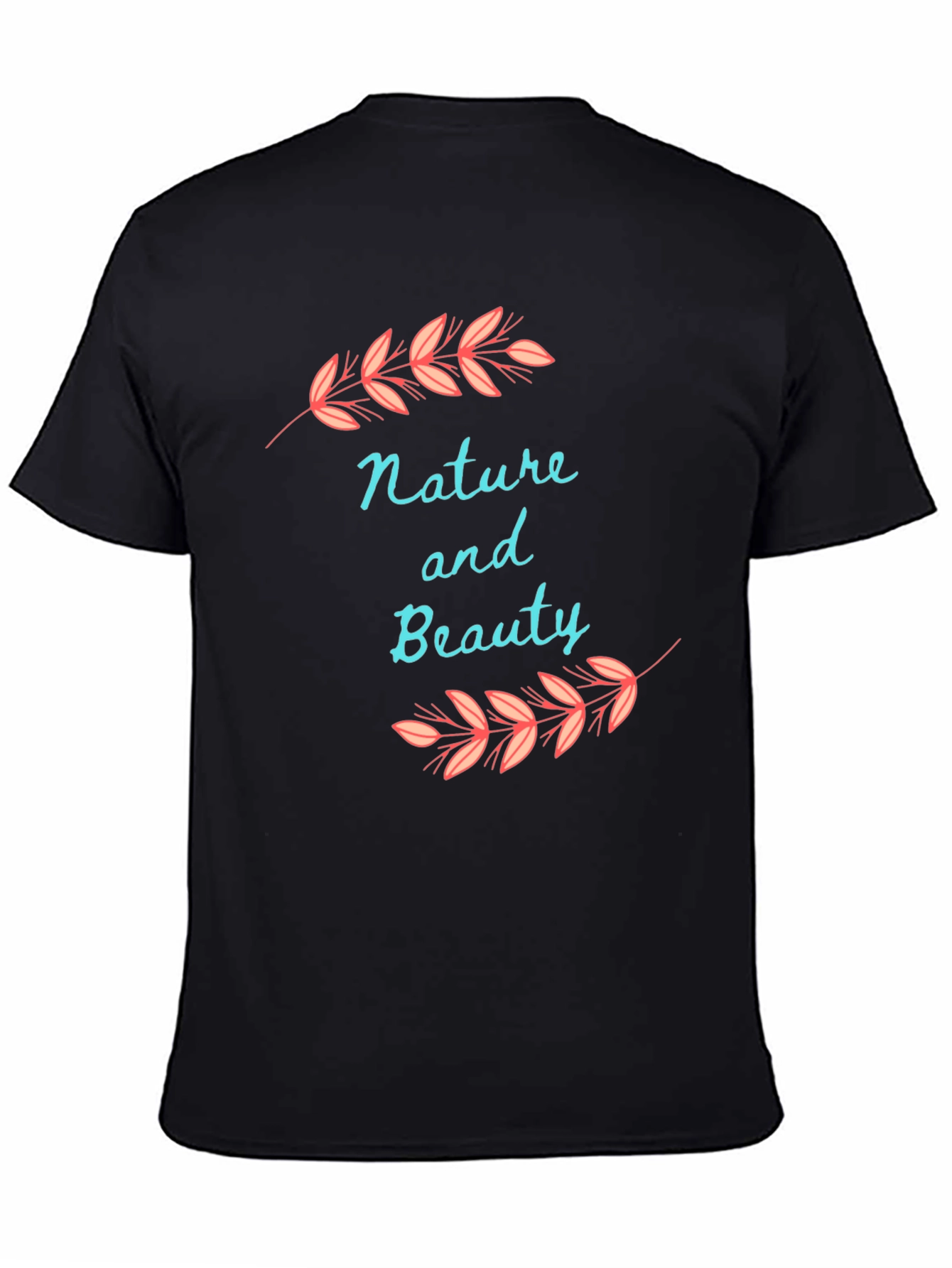 Nature and Beauty Black T-Shirt