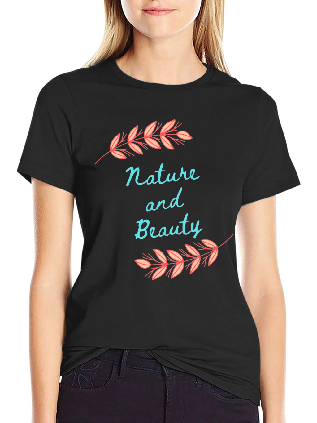Nature and Beauty Black T-Shirt