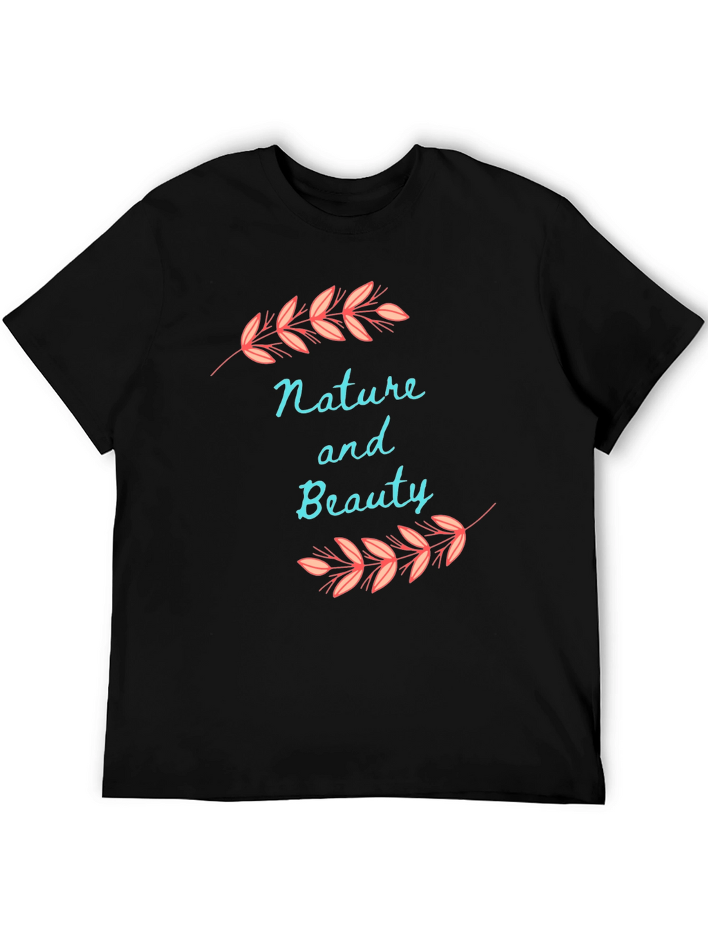 Nature and Beauty Black T-Shirt
